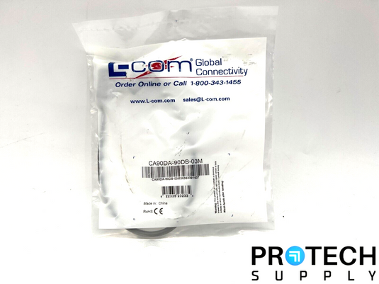 L-Com CA90DA-90DB-03M Right Angle USB Cable NEW with WARRANTY