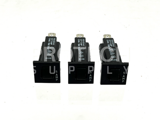 (Lot of 3) Tyco Eletronics W28-XQ1A-5 Circuit Breaker 32V with WARRANTY
