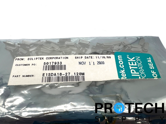 (80/Pk) Ecliptek E1SDA18-27.120M Crystal 25MHz 120Ohms 18pF with WARRANTY