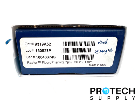 Raptor LC Column FluoroPhenyl 2.7um 50 x 2.1mm 9319A52 with WARRANTY