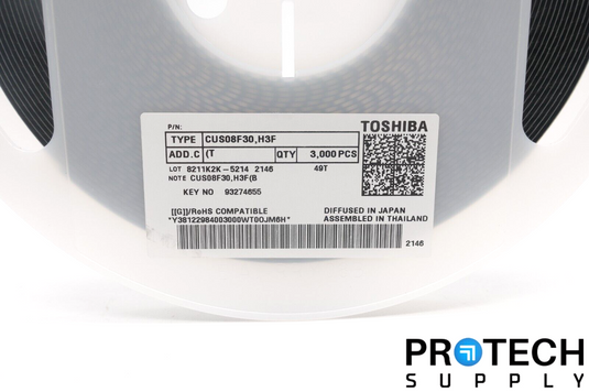 3000/Reel Toshiba CUS08F30,H3F Diode Surface Mount 30V 800mA USC NEW & WARRANTY