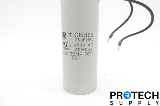 CBB60 Motor Run Capacitor Round 450V AC 25uF 50/60HZ with WARRANTY