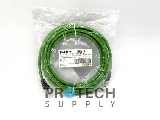 Beckhoff ZK1096-9191-0050 Ethernet Patch Cable NEW with WARRANTY