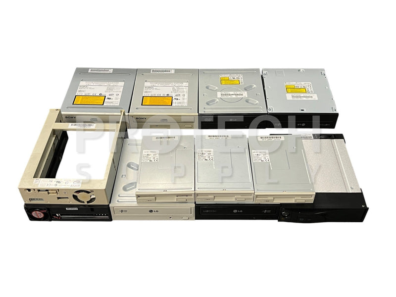 Load image into Gallery viewer, Lot of Misc PC Components CD-ROM Drive Unit / DVD Rewriter / SAS/SATA Drive
