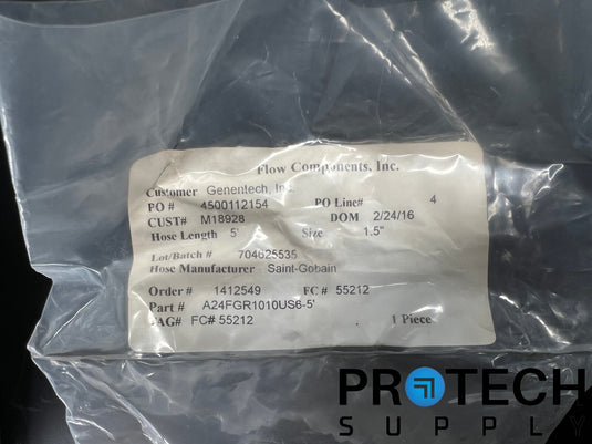 (2/Pack) Saint-Gobain A24FGR1010US6-5' Rubber Trabsfer-Hose NEW with WARRANTY