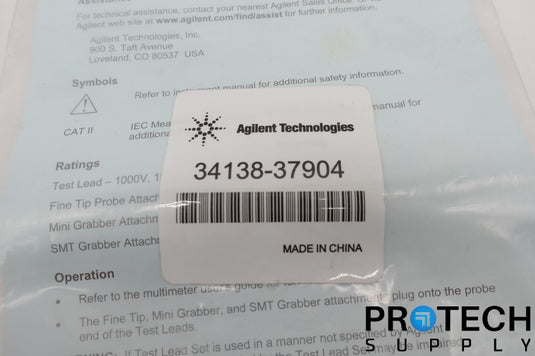 Aglient 34138-37904 Keysight / Test Lead Set NEW with WARRANTY