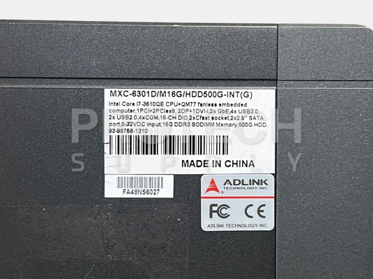 Adlink MXC-6301D Fanless Embedded Computer Intel Core i7-3610QE GUARANTEED