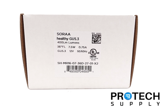 (2/Pk) Soraa Healthy GU5.3 / LED Bulb 400Lm 2700K 36°FL 7.5W NEW with WARRANTY
