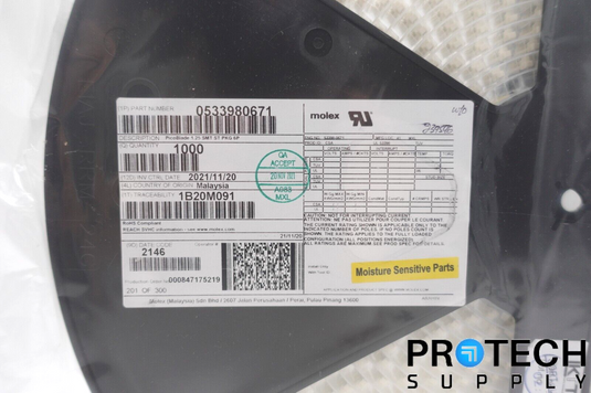 1000/Reel Molex 0533980671 6Pos 0.049