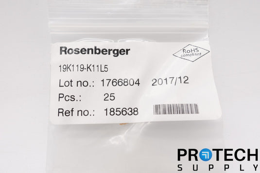 (Qty 1) Rosenberger 19K119-K11L5 Adapter SMP Jack to SMP Jack NEW with WARRANTY