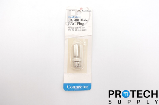 RadioShack Solderless UG-88 Male BNC Plug NEW with WARRANTY