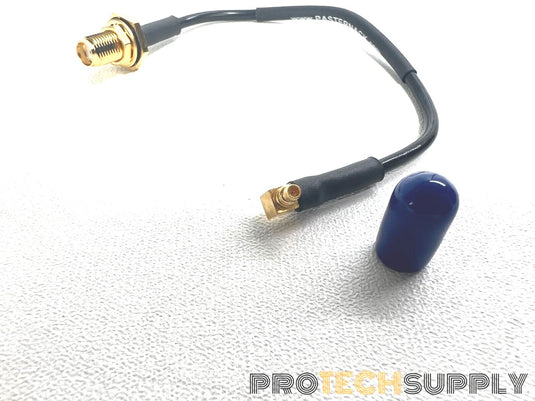 NEW Pasternack PE39436-6 SMA Female Bulkhead to MMCX Right Angle 6