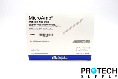 (300 / Pk) Applied Biosystems / ABI 4323032 MicroAMP 8-Cap Strip NEW w/ WARRANTY