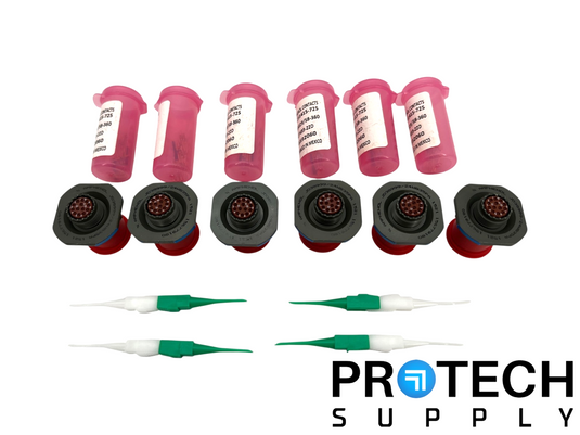 Lot of Amphenol JD38999/24WB35PA Connector / MIL Contacts / Sealings w/ WARRANTY