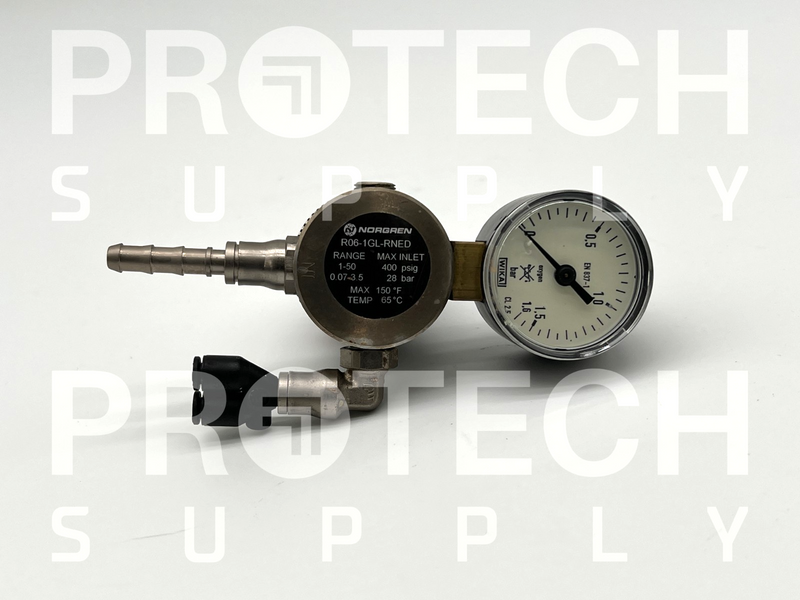 Load image into Gallery viewer, NORGREN R06-1GL-RNED Pressure Regulator + WIKA EN 837-1 Assy with WARRANTY
