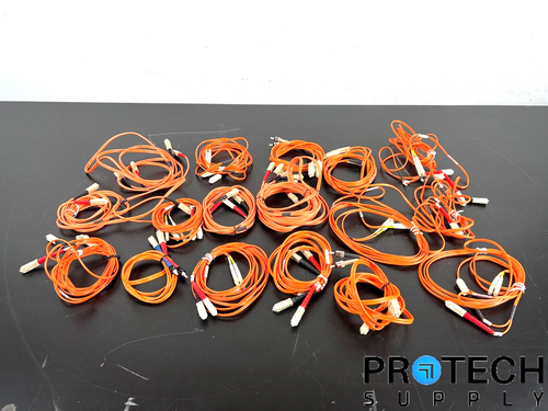 Lot of 17 Misc Fiber Optic Cables N316-03M