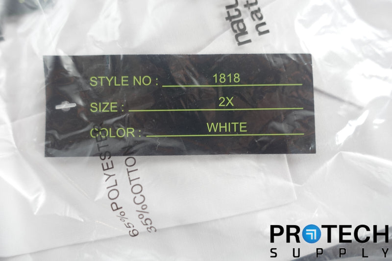Load image into Gallery viewer, Natural Uniforms 2XL Medical White Long Unisex Lab Coat 1818 NEW with WARRANTY
