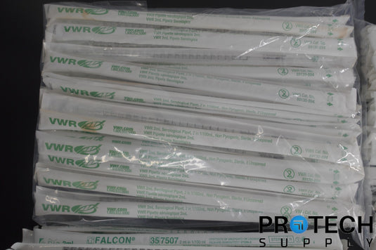(Lot of 450) VWR / Falcon 2mL in 1/100ml Disposable Serological Pipets NEW