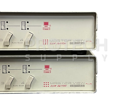 (Lot of 2) Aten CS-114A Master View KVM Switch GUARANTEED