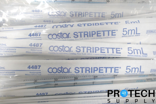 (Lot of 325) Corning Costar cSterile Pipettes Stripette 5 ml SEALED