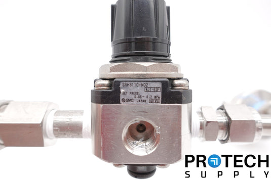 Noshok 316 SS Tube & Socket 0 TO 30HG + SMC SRH3110-NO2 Valve with WARRANTY