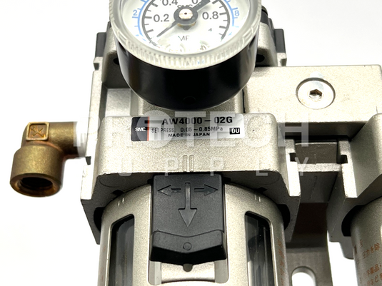SMC AW4000-02G Filter Regulator + AFM4000-02 Mist Separator Assy