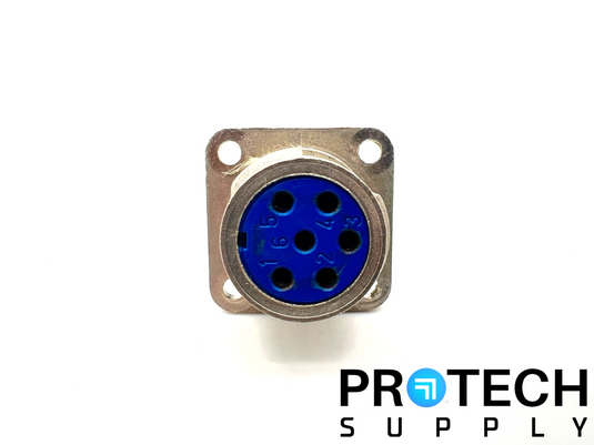 Jaeger Female Circular Connector 6-Pin  with WARRATY