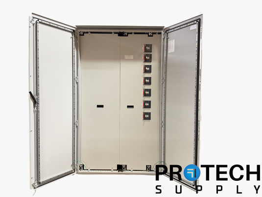 NEW RITTAL Enclosure AC Recombiner Box + (7) ABB SACE Tmax T5V-HA 400