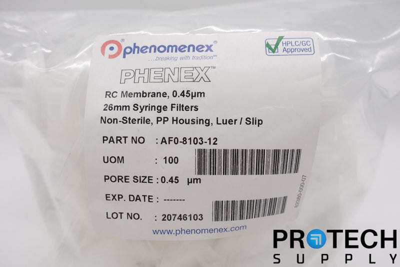 Load image into Gallery viewer, Phenex AF0-8103-12 Syringe Filters 0.45u Non-Sterile NEW
