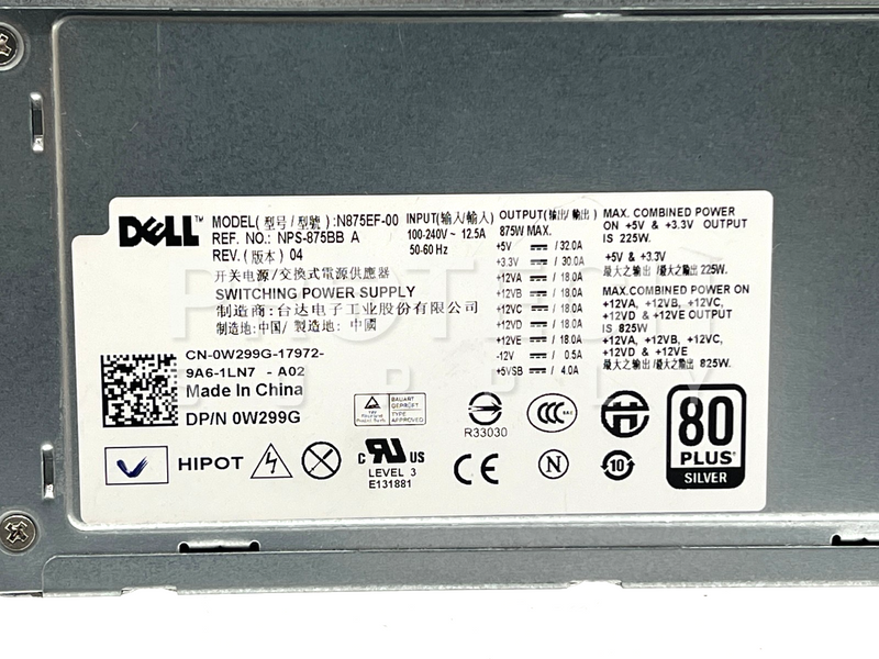 Load image into Gallery viewer, Dell N875EF-00 Switching Power Supply 875W NPS-875BB with WARRANTY
