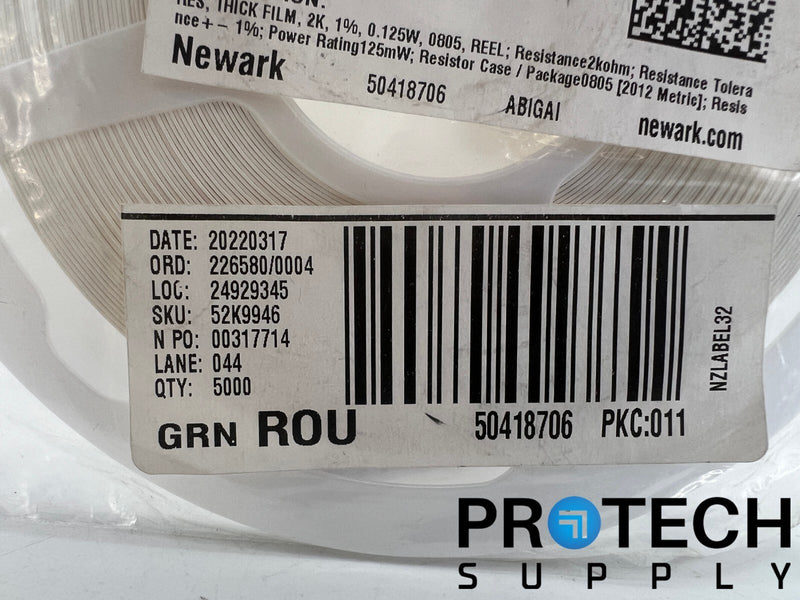 Load image into Gallery viewer, (5000/Pk) Vishay Dale CRCW08052K00FKEA Chip Resistor 1/8W 2 kOhms ±1% NEW
