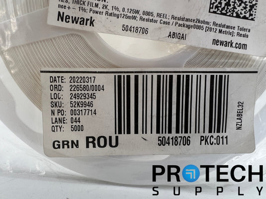 (5000/Pk) Vishay Dale CRCW08052K00FKEA Chip Resistor 1/8W 2 kOhms ±1% NEW