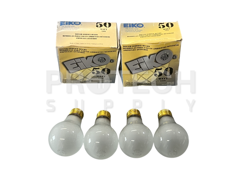 Load image into Gallery viewer, (Lot of 4) Eiko 50A/RS-130V E26 Rough Service Light Bulb 50W with WARRANTY
