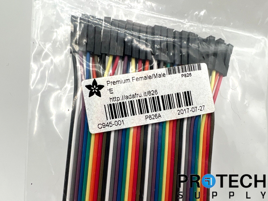 Adafruit Premium Female / Male Jumper Wires C945-001 NEW with WARRANTY