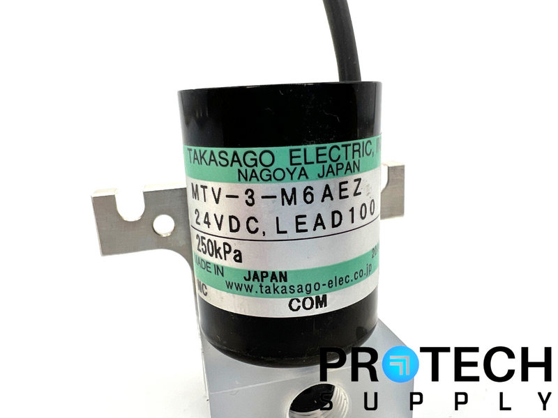 Load image into Gallery viewer, Takasago MTV-3-M6AEZ Solenoid Clean Valve 24VDC LEAD100 with WARRANTY
