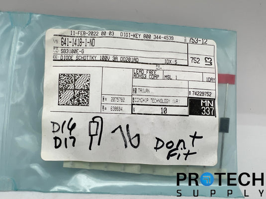10/Pk Comchip Technology Diode Through Hole 641-1418-1-ND NEW with WARRANTY