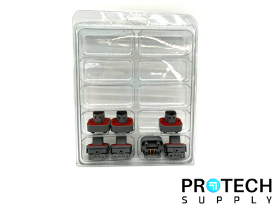 7/Pk Amphenol Connector Header Through Hole Right Angle 2 Position w/ WARRANTY