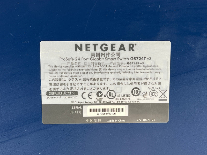 Load image into Gallery viewer, Netgear GS724T 24-Port Smart Switch 10/100/1000 Mbps with WARRANTY
