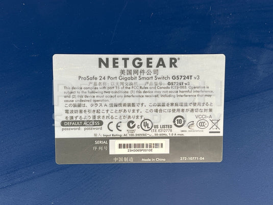 Netgear GS724T 24-Port Smart Switch 10/100/1000 Mbps with WARRANTY