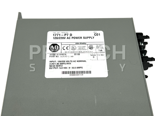 Allen Bradley 1771-P7 D AC Power Supply with WARRANTY