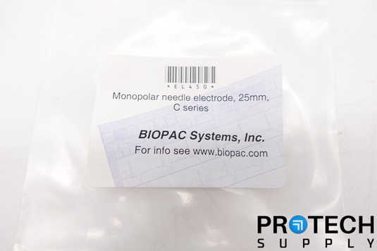 Biopac Systems Monopolar 52mm Needle Electrode / C-Series NEW with WARRANTY