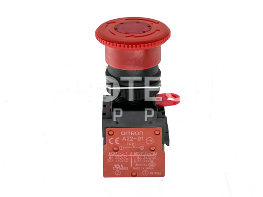 OMRON A22-01 Emergency Stop Push Button GUARANTEED
