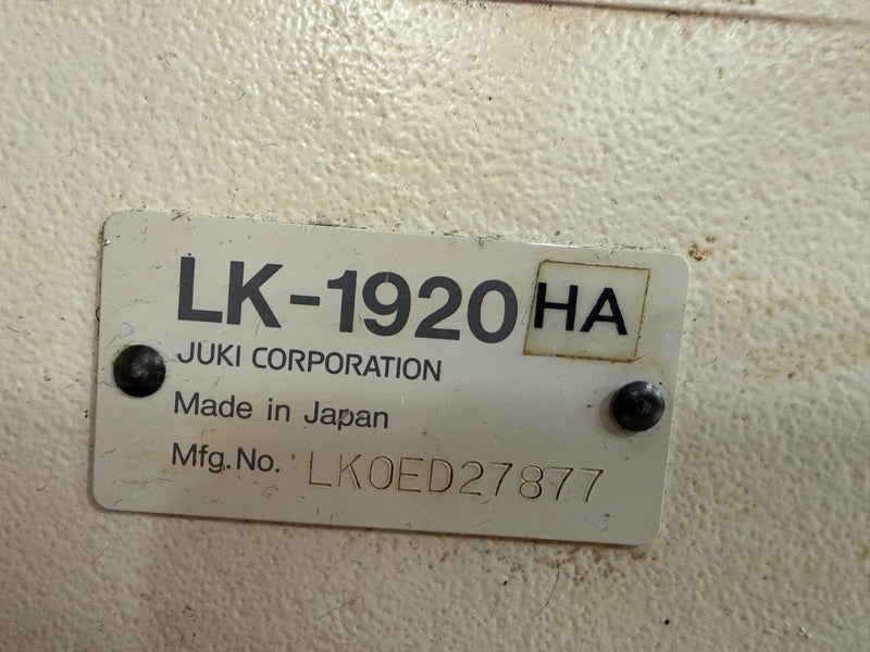 Load image into Gallery viewer, JUKI LK-1920HA Sewing Machine + MC-592
