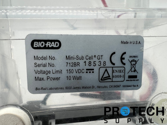 Bio Rad Mini-Sub Cell GT Electrophoresis System with WARRANTY