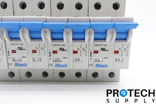 (4x) Altech E301611 2-Pole Circuit Breaker + (5x) P50UB Power Feed with WARRANTY
