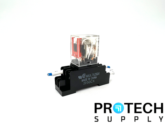 Omron PYF08A-E Relay Socket Base + MY2N-GS Relay with WARRANTY