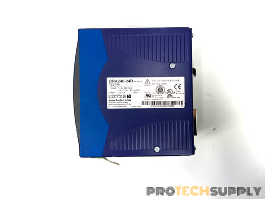 Lutze DRA240-24B Power Supply 722-759 10A 24V 240W with WARRANTY