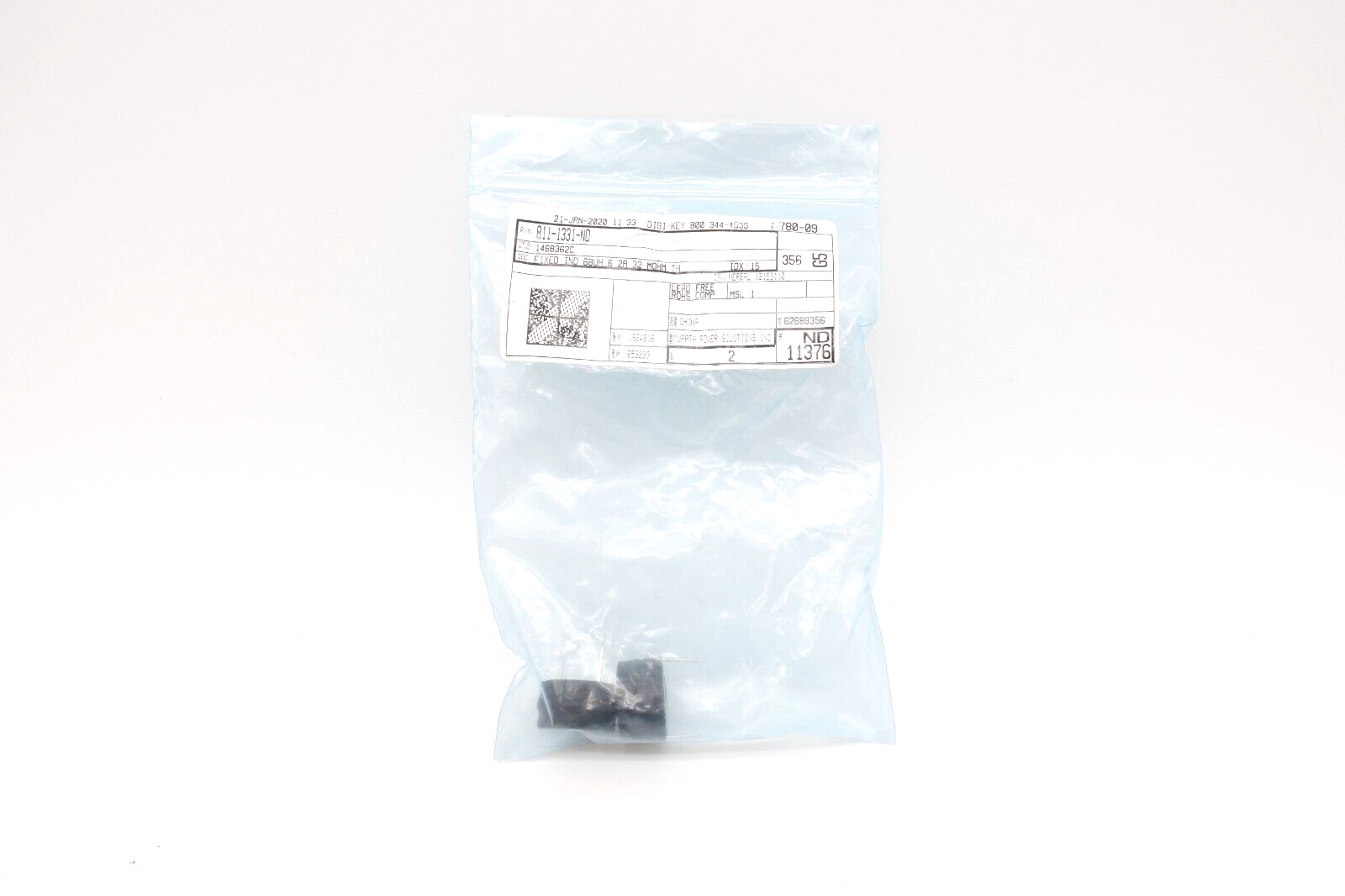 (2) DigiKey 1468362C Unshielded Wirewound Inductor 6.2A NEW with WARRA ...