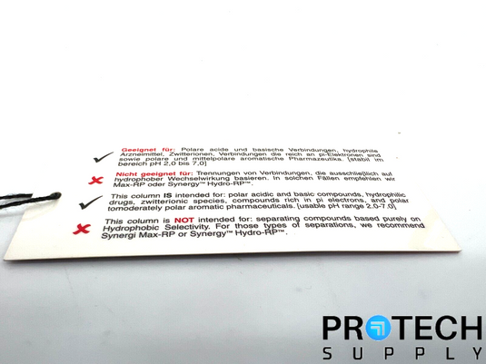 Phenomenex Synergi 4u Polar-RP 80A 50 x 4.60mm 00B-4336-E0 with WARRANTY