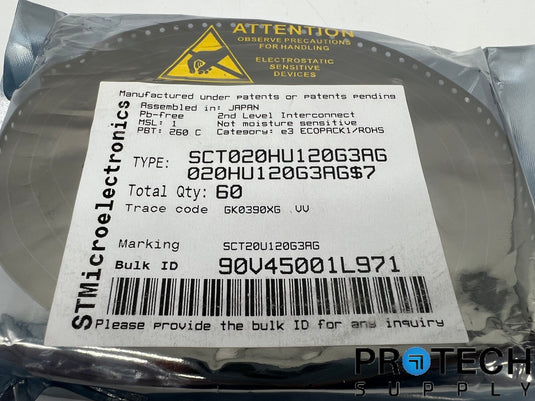 60/Pk STMicroelectronics Silicon Carbide SCT20U120G3AG NEW with WARRANTY
